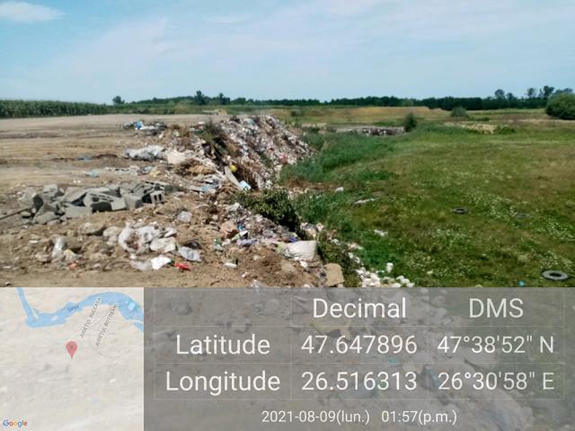 Primăria din Verești, amendată pentru deșeuri abandonate în câmp