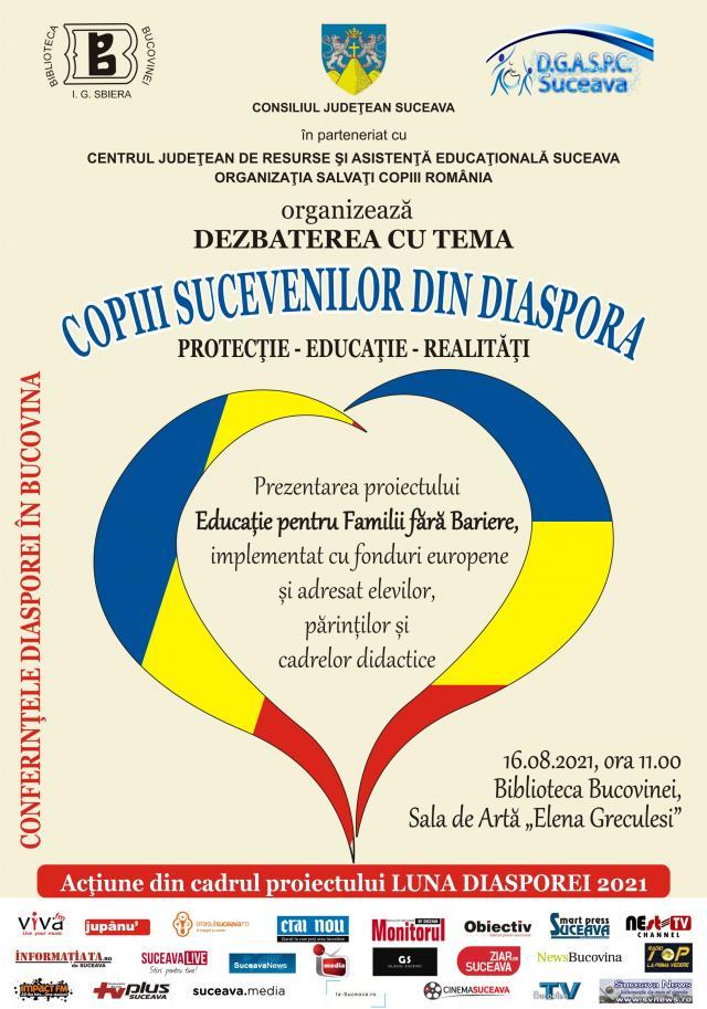 „Copiii sucevenilor din Diaspora”, temă de dezbatere la Biblioteca Bucovinei