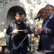 Președintele CJ, Gheorghe Flutur și directorul Muzeului Bucovinei, Emil Ursu la deschiderea oficială a festivalului medieval