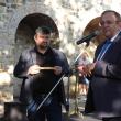 Președintele CJ, Gheorghe Flutur, și directorul Muzeului Bucovinei, Emil Ursu, la deschiderea oficială a festivalului medieval