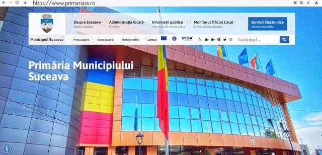 Site nou pentru Primăria Suceava, cu servicii electronice integrate