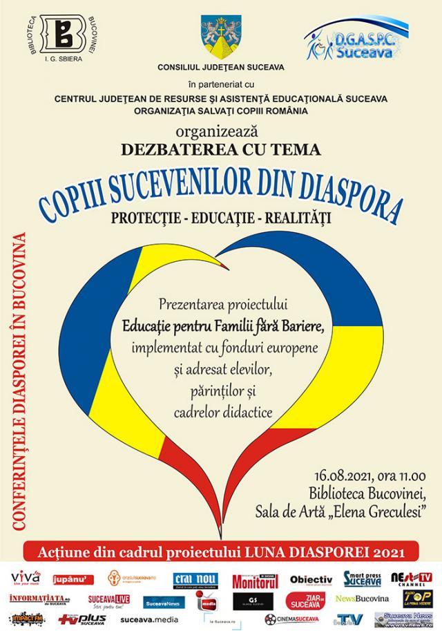 „Copiii sucevenilor din Diaspora”, temă de dezbatere la Biblioteca Bucovinei