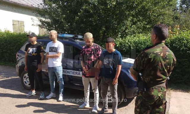 Patru algerieni care au intrat ilegal în țară, „pescuiți” la Vicovu de Sus
