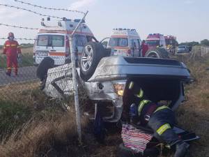 Cumplitul accident de circulație care a avut loc duminică după-amiază la intrarea în satul Dumbrava, comuna Cornu Luncii