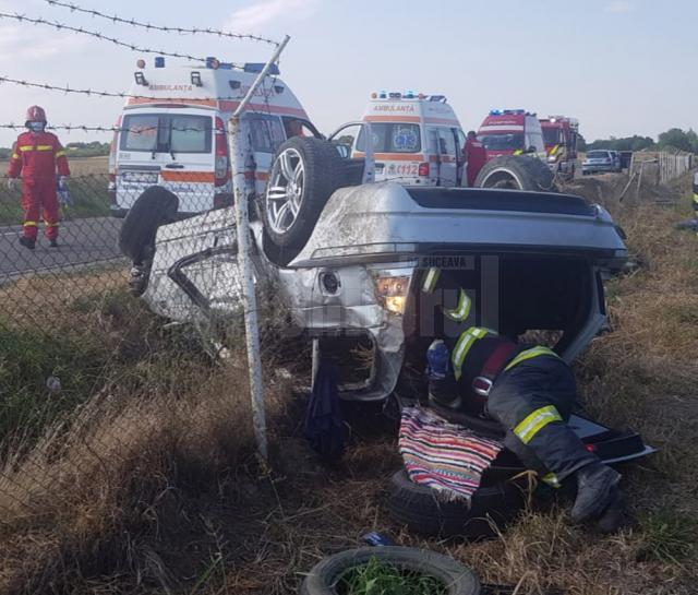 Cumplitul accident de circulație care a avut loc duminică după-amiază la intrarea în satul Dumbrava, comuna Cornu Luncii