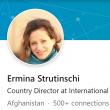 O tânără din Suceava, Ermina Strutinschi, lucrează în Afganistan de 7 ani 2