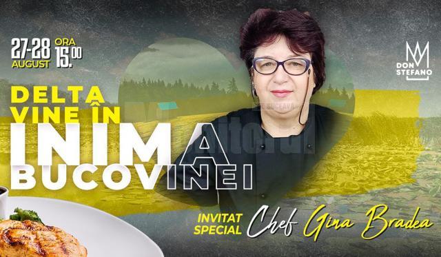 Chef Gina Bradea va aduce Delta în inima Bucovinei
