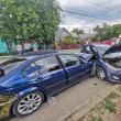 Accident provocat de un șofer care a întors mașina fără să se asigure