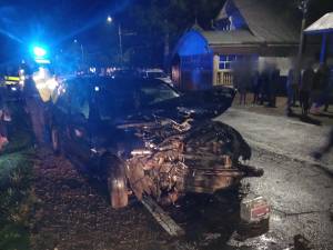 Accident cu doi răniți la Vicovu de Jos, provocat de un șofer beat turtă