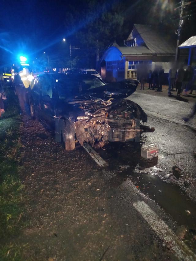 Accident cu doi răniți la Vicovu de Jos, provocat de un șofer beat turtă