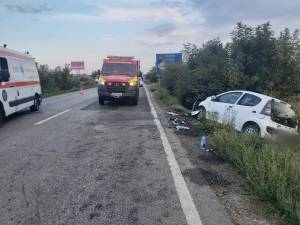 Trei răniţi după un accident la ieșire din Suceava spre Pătrauți