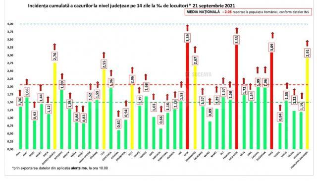 Incidența cazurilor