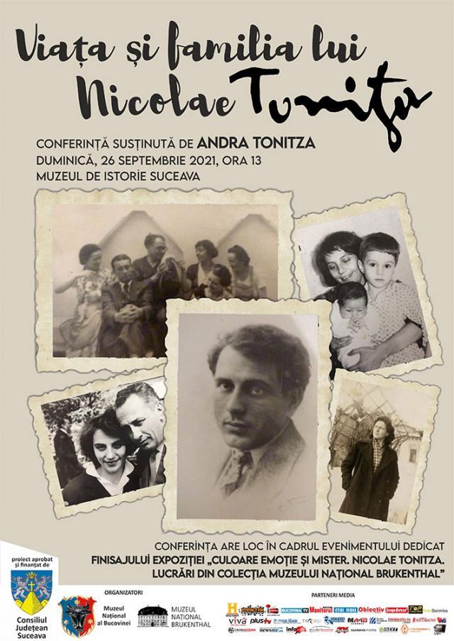 Andra Tonitza, strănepoata pictorului, va susține conferința „Viața și familia pictorului Nicolae Tonitza”, la Muzeul de Istorie