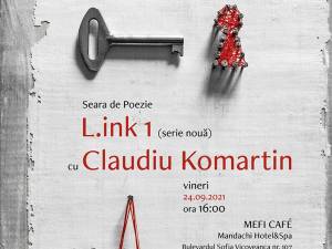 Poetul Claudiu Komartin, invitat la Seara de Poezie „L.ink 1”