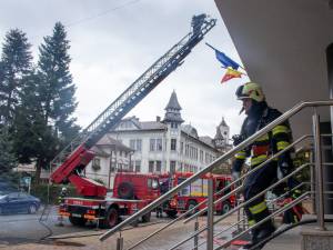 Simulare de incendiu la Judecătoria Vatra Dornei