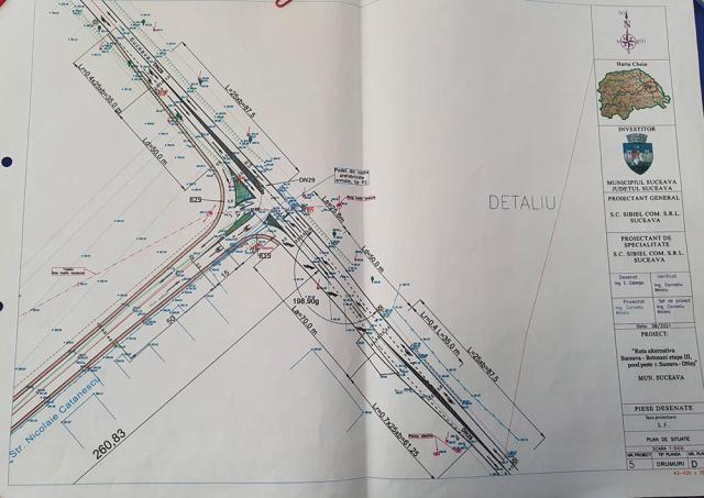 Viaduct peste calea ferată, propus pentru ruta alternativă Suceava – Botoșani