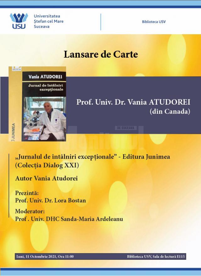 Lansare de carte prof. Vania Atudorei