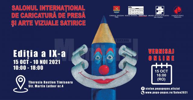 Salonul Internațional de Caricatură de Presă și Arte Vizuale Satirice, ediția a IX-a, accesibil și în mediul virtual
