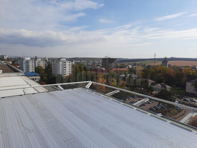 Stadiul lucrarilor la heliportul de pe Spitalul Suceava 18 octombrie 2021
