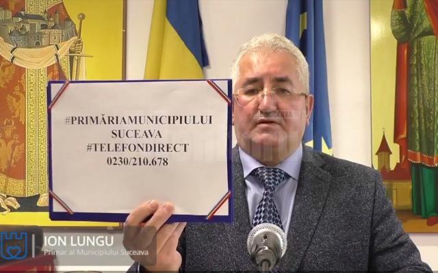 Ion Lungu a anunțat deschiderea unei linii telefonice directe la cabinetul primarului, pentru cetățenii afectați de pandemie