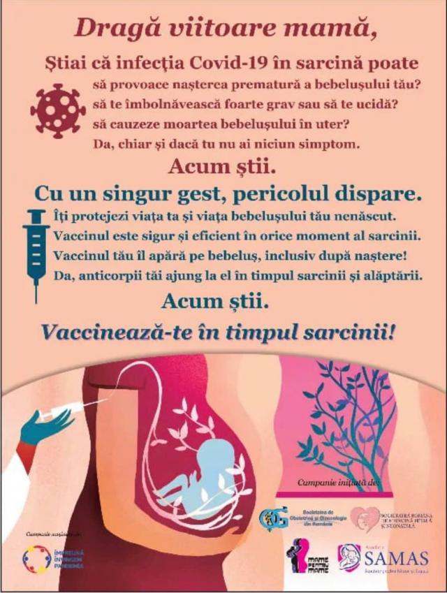 Îndemnul către gravide lansat de Societatea de Obstetrică și Ginecologie din România