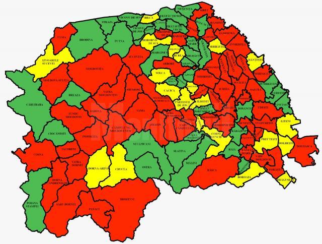 Rata de infectare în municipiul Suceava a scăzut la 6,82 de cazuri de Covid la mia de locuitori