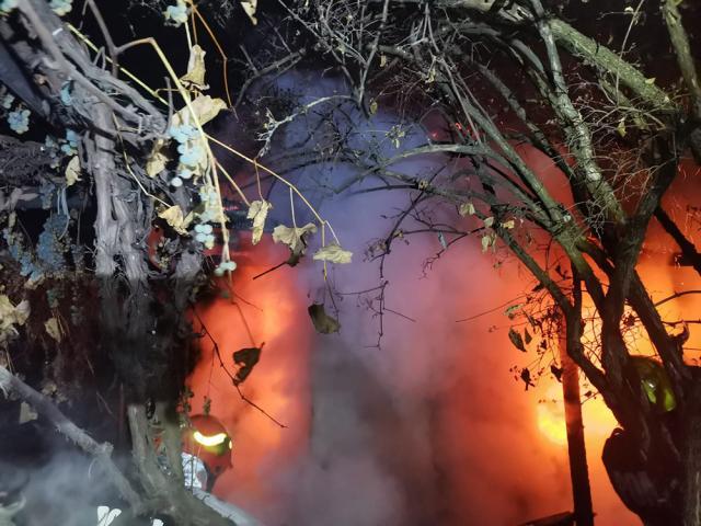 Și-a incendiat propria casă, care a ars ca o torță