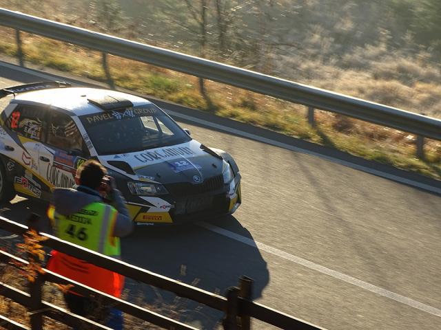 Echipajul Sebastian Barbu - Bogdan Iancu (Skoda Fabia Rally2), câștigător al Raliului Bucovinei - FOTO Cosmin ROMEGA