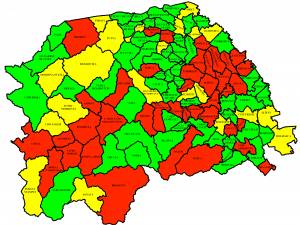 Incidența în localitățile sucevene