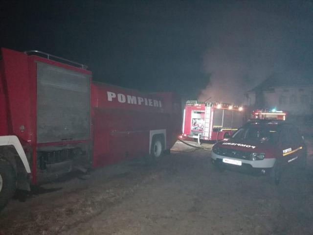 Vaci, porci, păsări și o întreagă gospodărie au ars într-un devastator incendiu