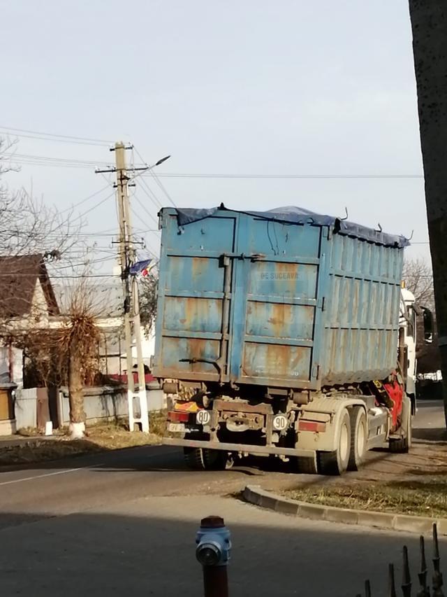 Camionul indisponibilizat