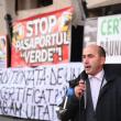 Primarul din Bosanci, Neculai Miron, la protestul de duminica