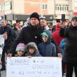Protest „pentru libertate”, contra vaccinului, a certificatului verde și tuturor restricțiilor din pandemie, în centrul Sucevei