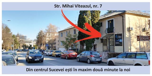 Ne găsești pe Mihai Viteazul, nr. 7.