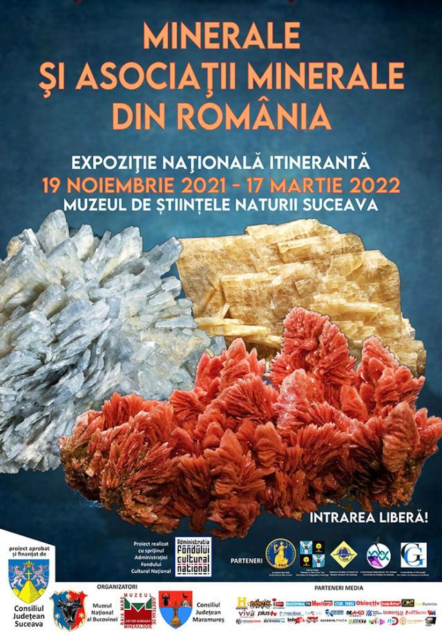 Expoziția itinerantă „Minerale și asociații minerale din România”, la Muzeul de Științele Naturii