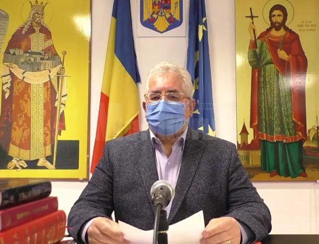 Primarul Sucevei, Ion Lungu, a făcut un nou apel la respectarea măsurilor de protecție și la vaccinare ca măsură de prevenție