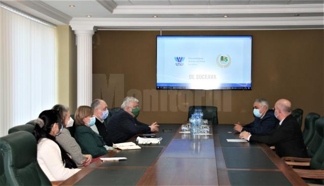 Intalnirea intre cele doua delegatii la USM, in Capitala Moldovei