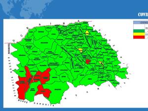 Harta incidentei Covid in judetul Suceava