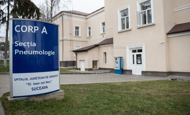 Spitalul Județean Suceava va relua internările pentru patologii non-Covid în Secția de Pneumologie