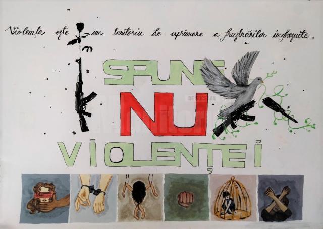 Activități desfășurate de elevii de la Colegiul de Artă, în cadrul proiectului „19 zile de activism împotriva abuzurilor asupra copiilor şi tinerilor”