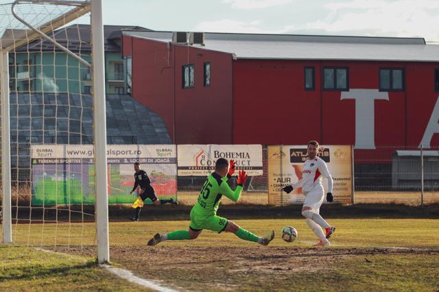 Stoian a marcat doua goluri în confruntarea cu Miroslava. Foto Cristian Plosceac