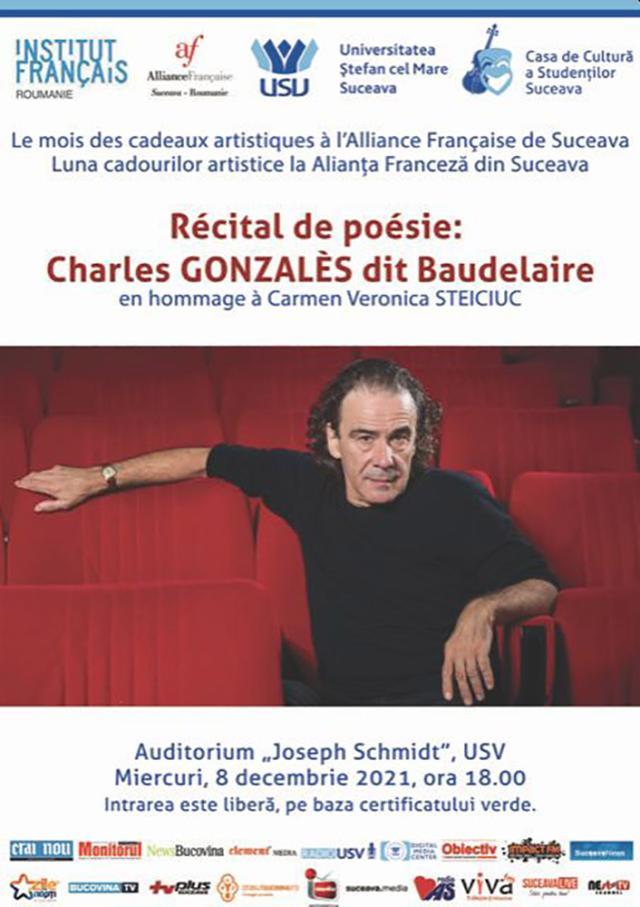 Recital de poezie „Charles Gonzalès dit Baudelaire”