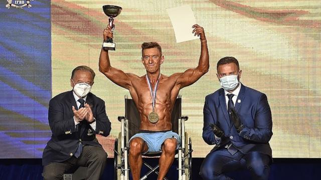 Andrei Câmpan - campion european la culturism, chiar dacă este în scaun cu rotile