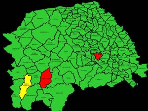 Harta incidenței Covid-19 în județul Suceava la data de 3 decembrie 2021