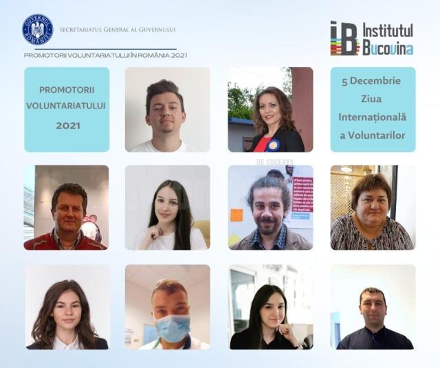 10 voluntari ai Asociației Institutul Bucovina, premiați de către Secretariatul General al Guvernului României