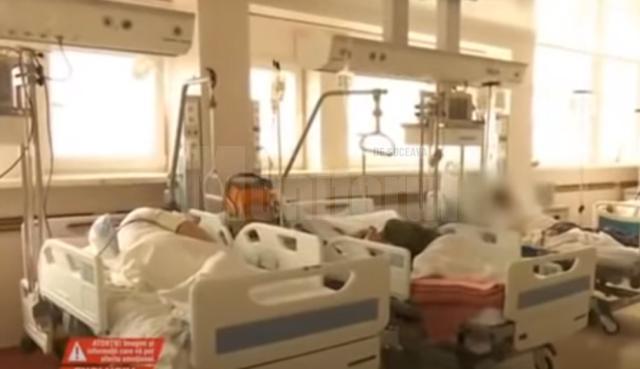 20 de pacienţi din Spitalul Judeţean prezintă forme severe și 9 sunt cu forme grave,  internați în secția ATI