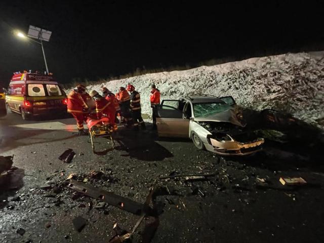 Trei răniți după un accident pe șoseaua de centură a Sucevei