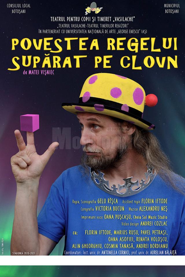 „Povestea regelui supărat pe clovn”, de Matei Vișniec, la Teatrul „Matei Vişniec”