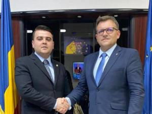 Deputatul PSD Gheorghe Șoldan și ministrul Muncii, Marius Budăi