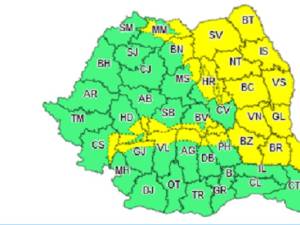 Avertizare de cod galben de ninsori abundente valabil în județul Suceava până marți, 28 decembrie